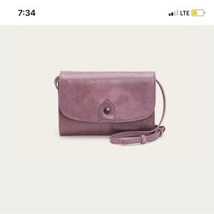 Frye leather crossbody wallet purse